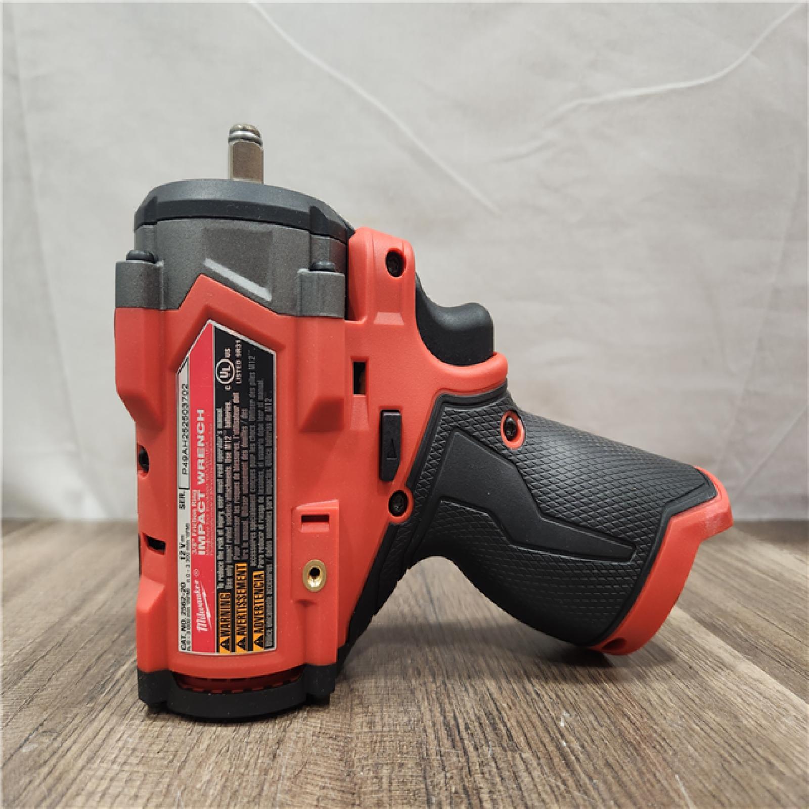 AS-IS- Milwaukee M12 FUEL M12 3/8 in. Cordless Brushless High Torque Impact Wrench (Tool-Only)