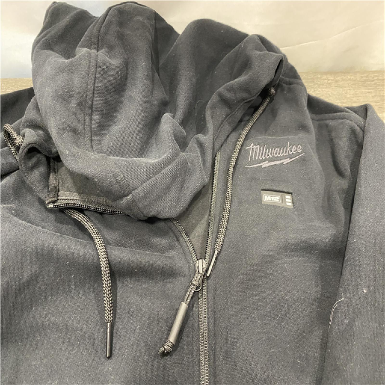 AS-IS Milwaukee Men's 3X-Large 12V Lithium-Ion Cordless AXIS Black Heated Jacket Kit