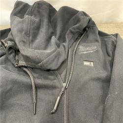 AS-IS Milwaukee Men's 3X-Large 12V Lithium-Ion Cordless AXIS Black Heated Jacket Kit