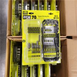 CALIFORNIA NEW RYOBI 22PC TITANIUM DRILL BIT SET & 70PC IMPACT DRIVING SET