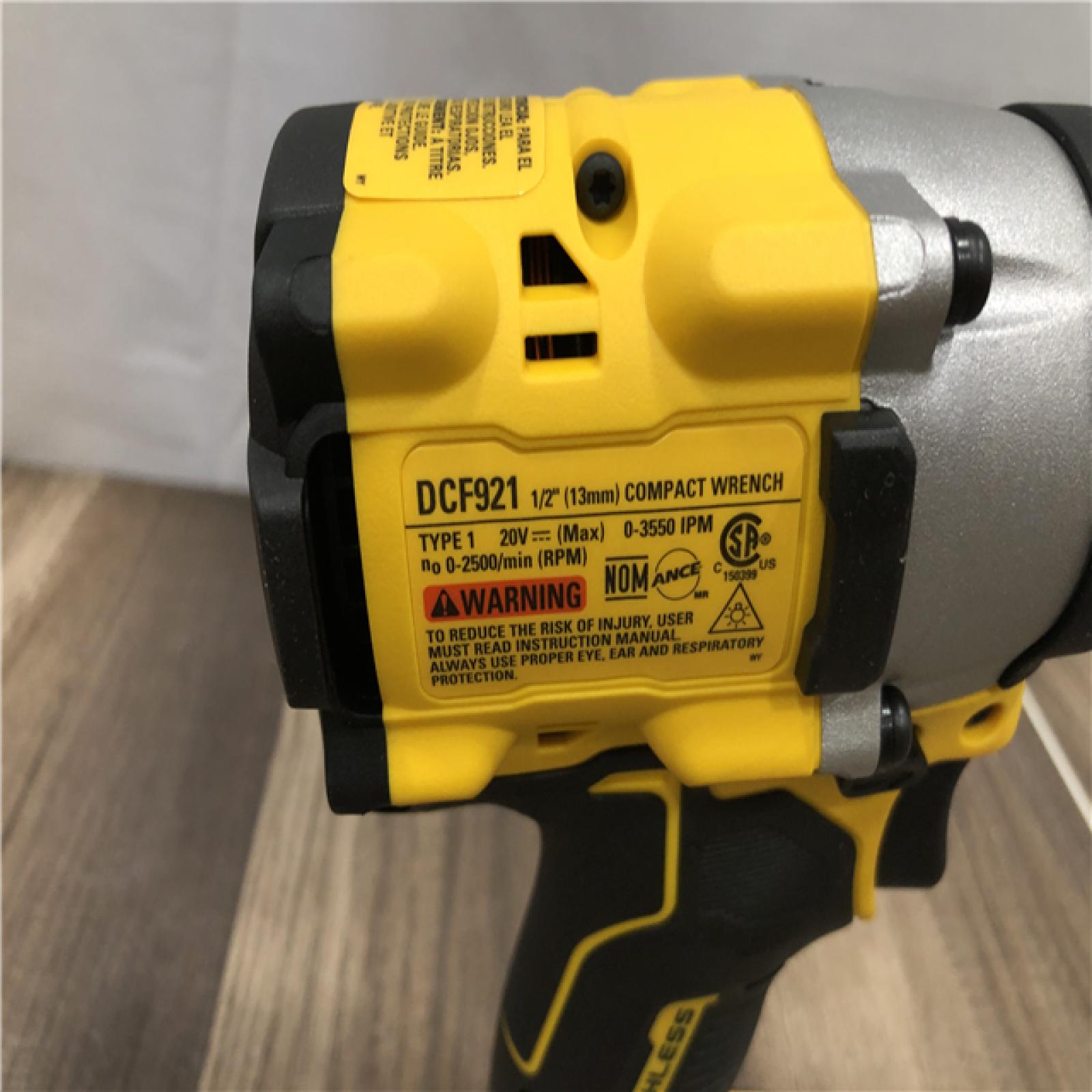 AS-IS DEWALT ATOMIC 20V MAX Cordless Brushless 1/2 in. Variable Speed Impact Wrench (Tool Only)