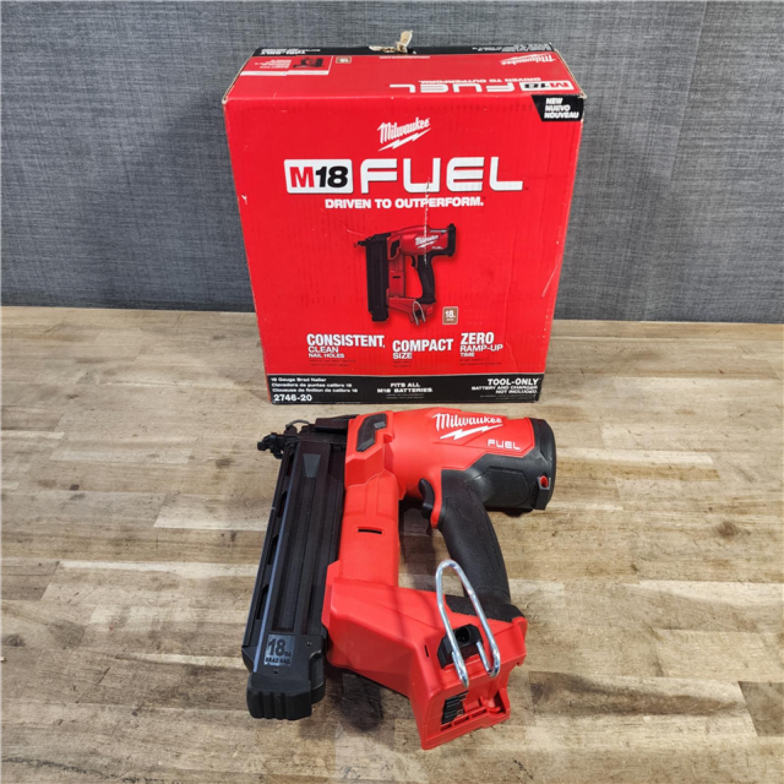 HOUSTON LOCATION - AS-IS Milwaukee M18 Fuel 18V Brushless 18-Gauge Brad Nailer 2746-20 (Bare Tool)