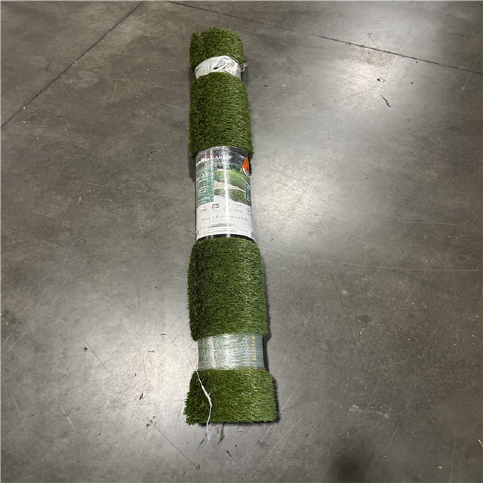 DALLAS LOCATION - TrafficMaster Landscape Turf 6 Ft  X 7.5 Ft Artificial Grass Rug