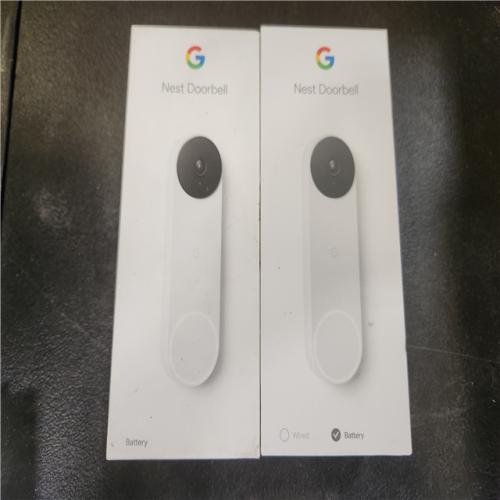 Phoenix AS-IS Google Nest Doorbell - Smart Wi-Fi Video Doorbell Camera - (2-Pack)