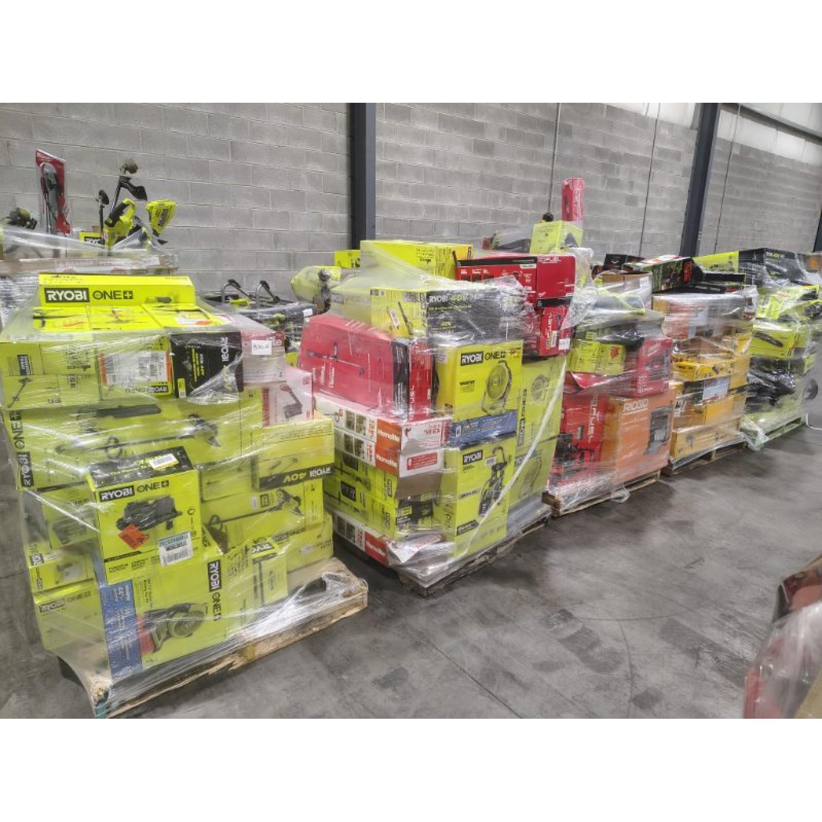 Pittston Location As-Is Power Tools Partial Truckload (13 Pallets) 8270-A