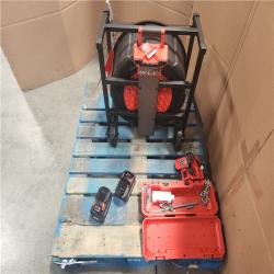 California NEW MILWAUKEE HIGH SPEED CHAIN SNAKE FOR 1-1/2-4 PIPES INCLUDES (2) Batteries & Charger