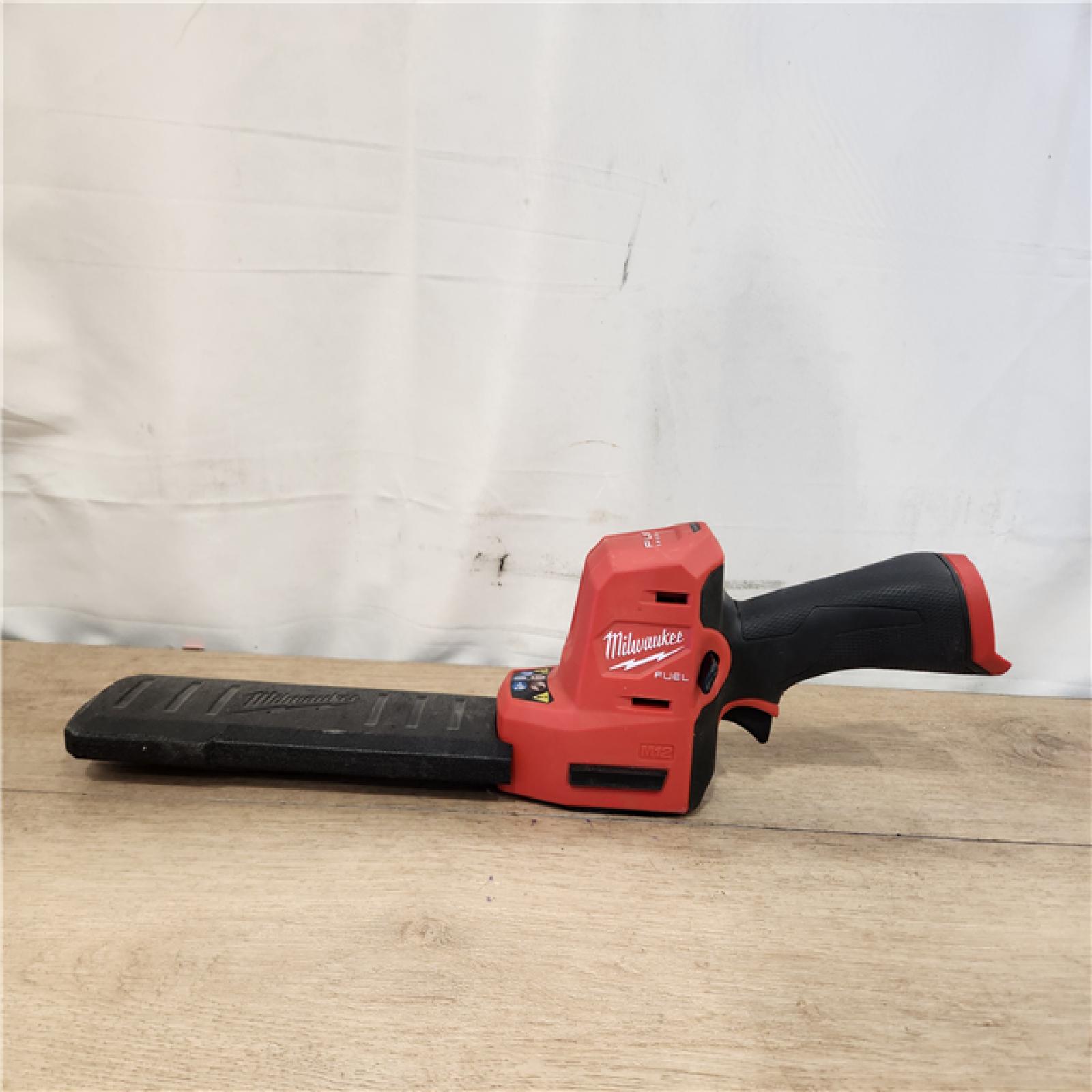 AS-IS- Milwaukee FUEL 8 in. 12V Lithium-Ion Brushless Cordless Battery Hedge Trimmer (Tool-Only)
