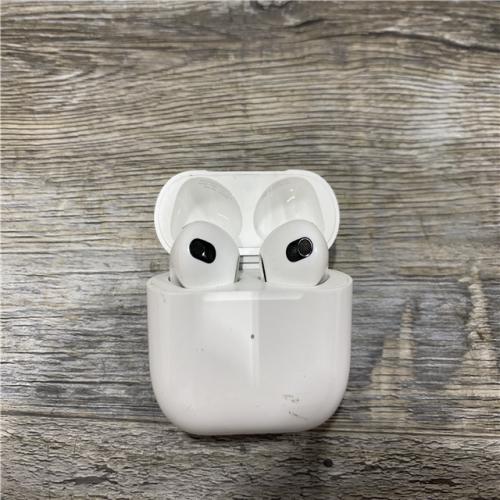 AS-IS Apple - AirPods (3rd generation) with Lightning Charging Case - White