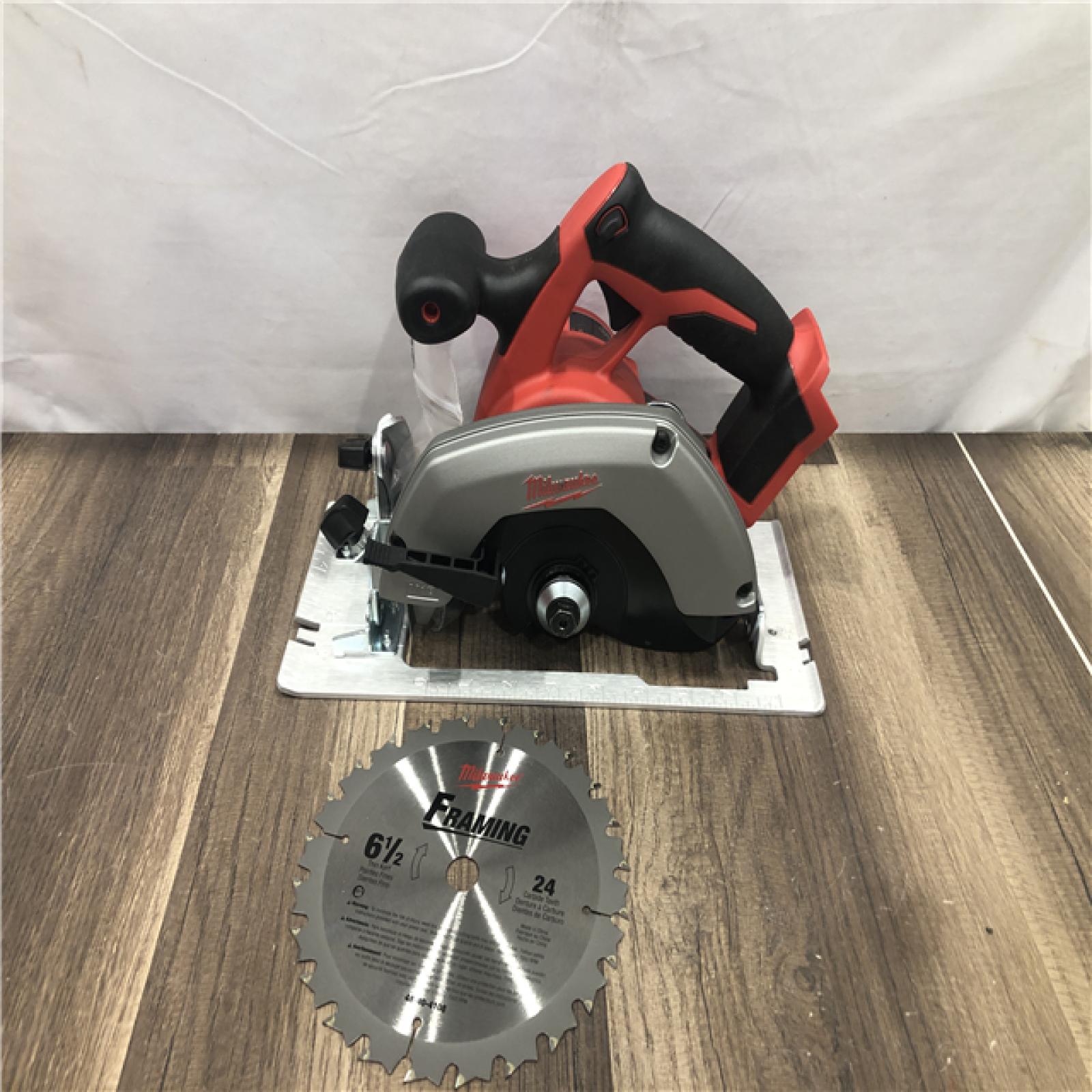 AS-IS Milwaukee 18V Lithium-Ion Cordless 6-1/2 in. Circular Saw (Tool-Only)