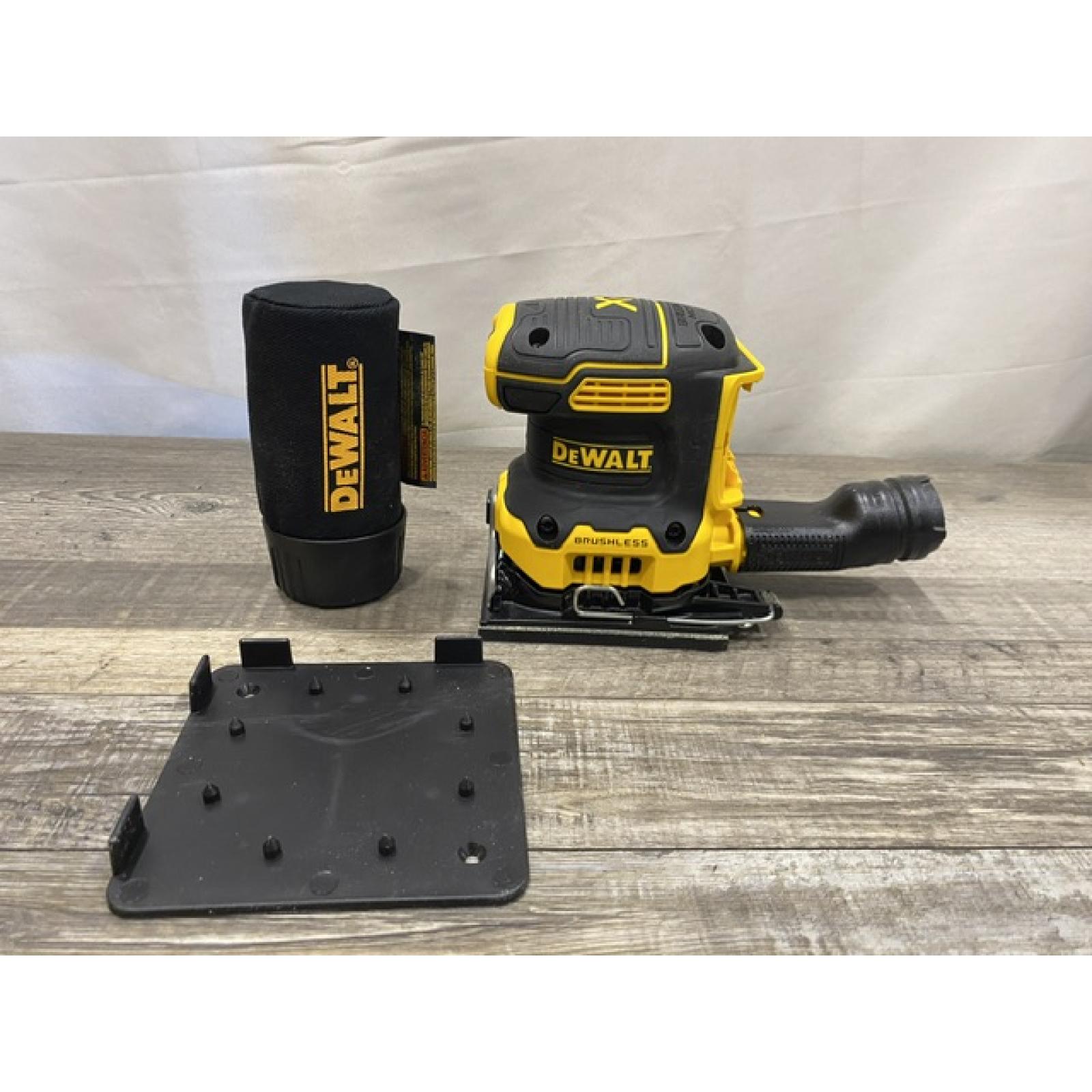 AS-IS DEWALT 20V MAX XR Cordless Brushless 1/4 Sheet Variable Speed Sander (Tool Only)