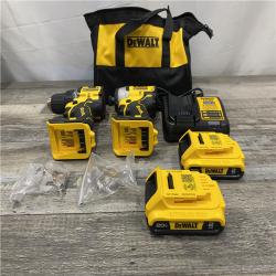 AS-IS DEWALT ATOMIC 20-Volt MAX Lithium-Ion Cordless Combo Kit