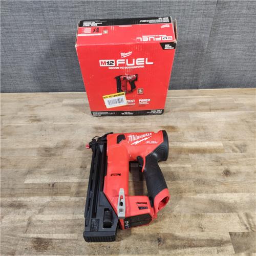 HOUSTON LOCATION - AS-IS M12 FUEL 12-Volt Lithium-Ion Brushless Cordless 18-Guage Compact Brad Nailer (Tool Only)