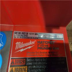 Houston Location AS-IS Milwaukee FUEL 12V Lithium-Ion Brushless Battery 6 in. HATCHET Pruning Saw Kit