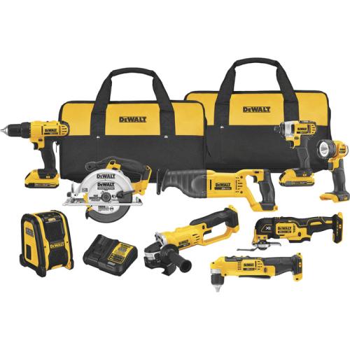 NEW - DEWALT 20V MAX Lithium-Ion Cordless 9-Tool Combo Kit
