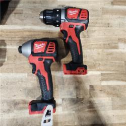 HOUSTON LOCATION - AS-IS Milwaukee 18V Lithium-Ion Cordless Drill Driver/Impact Driver Combo Kit