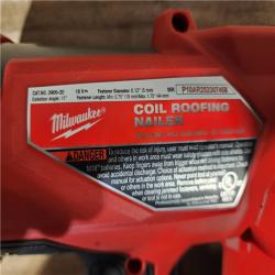 HOUSTON LOCATION - AS-IS Milwaukee FUEL 18-Volt Lithium-Ion Brushless Cordless Coil Roofing Nailer (Tool Only)