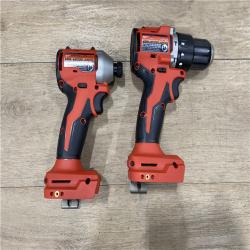 AS-IS Milwaukee 18-Volt Lithium-Ion Brushless Cordless Compact Hammer Drill/Impact Combo Kit