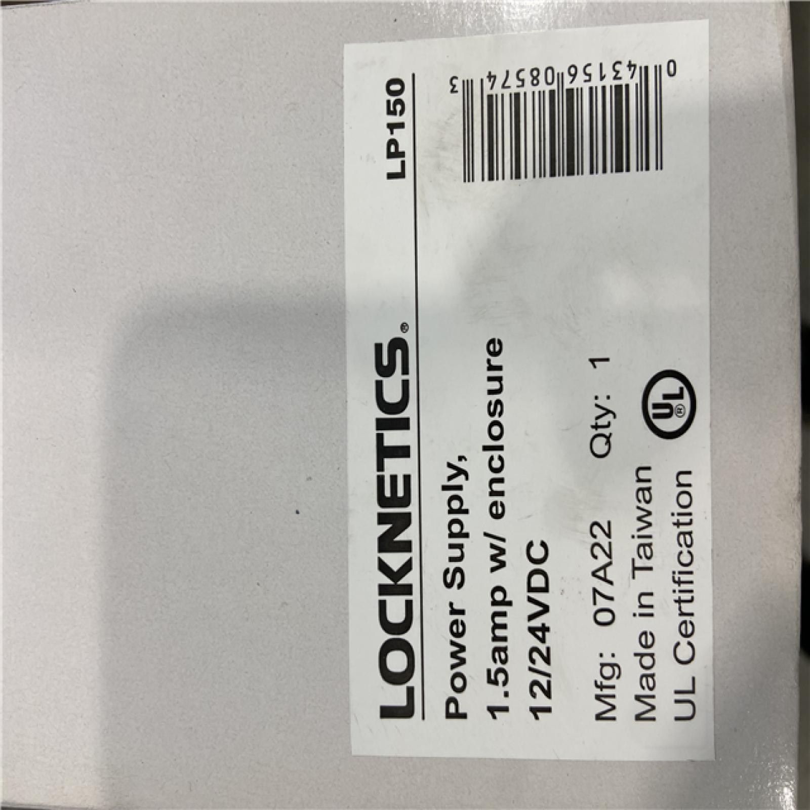 NEW! - Locknetics LP150 1-1/2 AMP Power Supply with enclosure