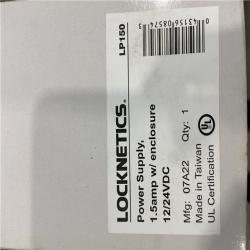 NEW! - Locknetics LP150 1-1/2 AMP Power Supply with enclosure