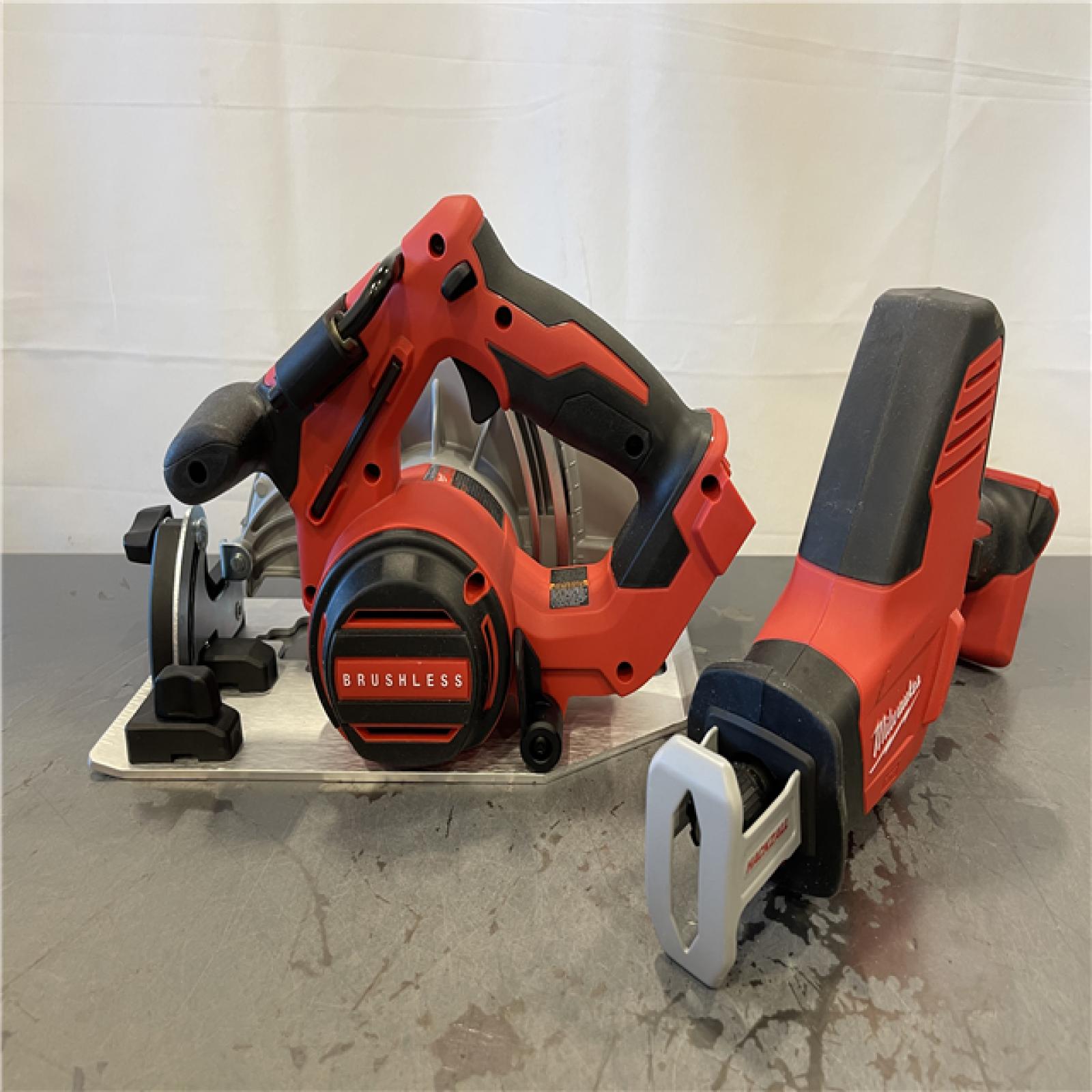 AS-IS - Milwaukee M18 18-Volt Lithium-Ion Brushless Cordless Combo Kit (4-Tool)