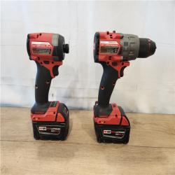 AS-IS- Milwaukee FUEL 18V Lithium-Ion Brushless Cordless Hammer Drill and Impact Driver Combo Kit