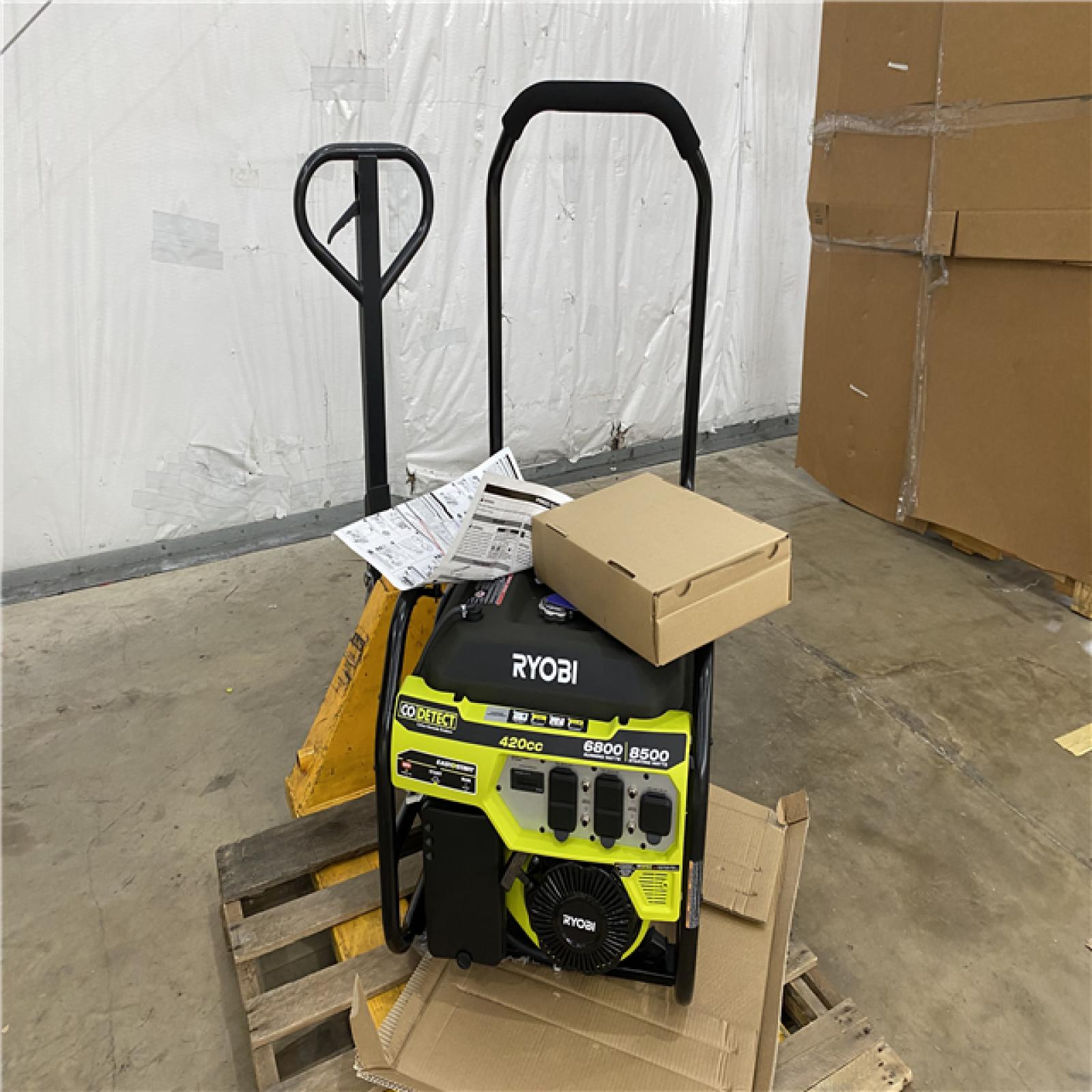 Houston Location - AS-IS Ryobi 6,800 Running Watts Generator