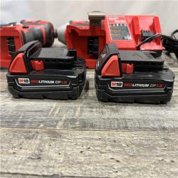 AS-IS Milwaukee 18V Lithium-Ion Cordless Drill Driver/Impact Driver Combo Kit