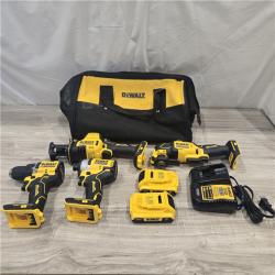 AS-IS DeWalt 20V MAX ATOMIC Cordless 4-Tool Combo Kit
