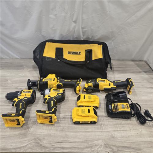 AS-IS DeWalt 20V MAX ATOMIC Cordless 4-Tool Combo Kit