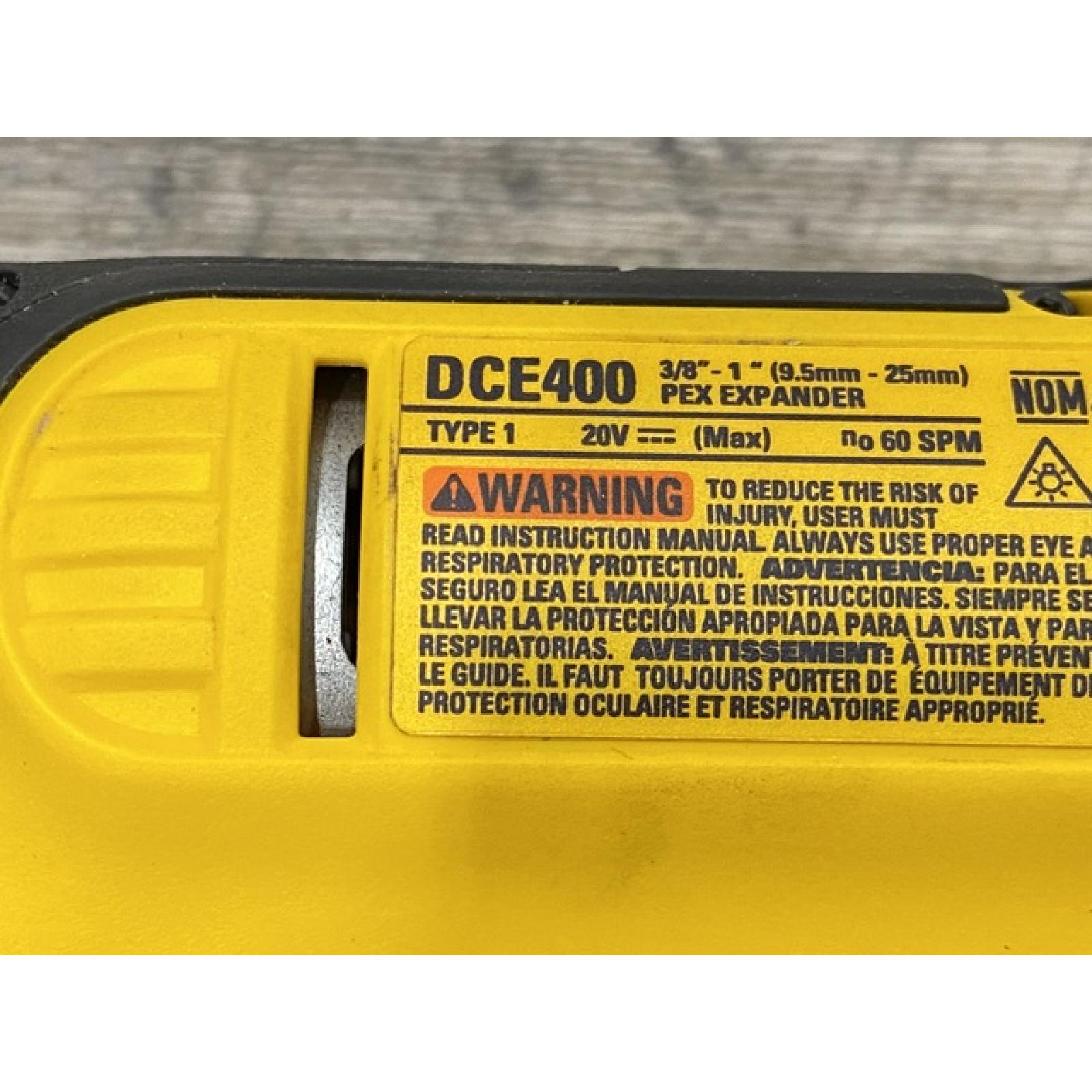 AS-IS DEWALT 20V MAX Cordless 1 in. PEX Expansion Tool Kit