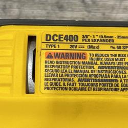 AS-IS DEWALT 20V MAX Cordless 1 in. PEX Expansion Tool Kit