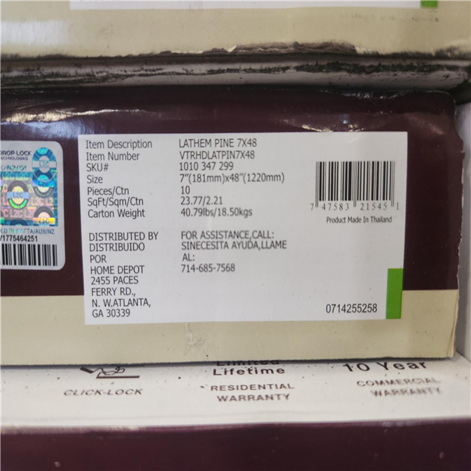 Phoenix NEW Home Decorators Collection Lathem Pine 12 MIL x 7 in. W x 48 in. L Waterproof Click Lock Luxury Vinyl Plank Flooring (950 sqft/40case)