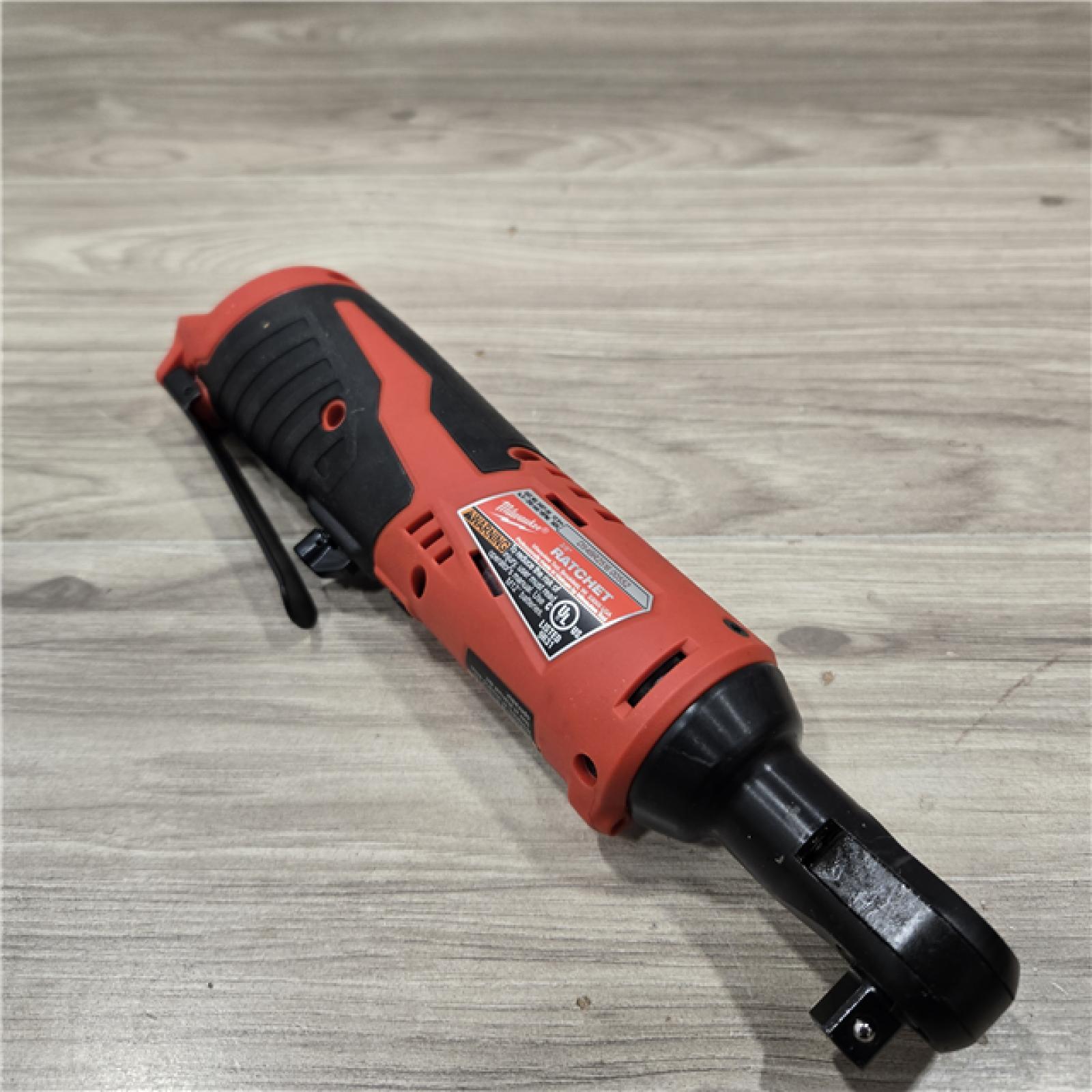 AS-IS Milwaukee M12/M18 12/18V Cordless 3/8 in. Ratchet and 1/2 in. High Torque Impact Wrench Combo Kit