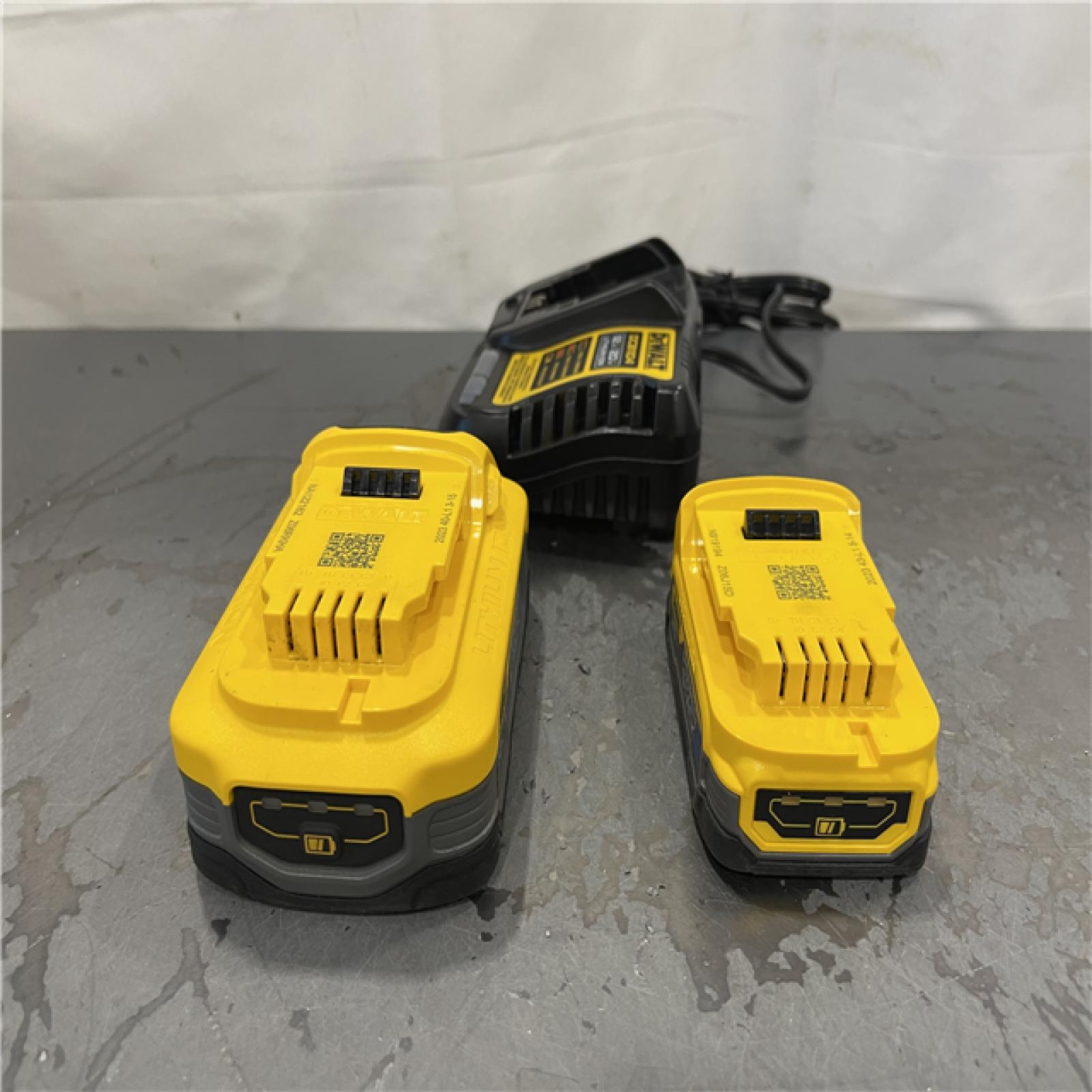 AS-IS- Dewalt Lithium-Ion Batteries and Charger Starter Kit (1.7 Ah/5 Ah) -