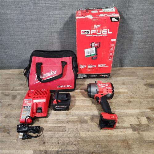 HOUSTON LOCATION - AS-IS (APPEARS LIKE NEW) Milwaukee M18 1/2 in. Cordless Brushless High Torque Impact Wrench Kit (Battery & Charger)