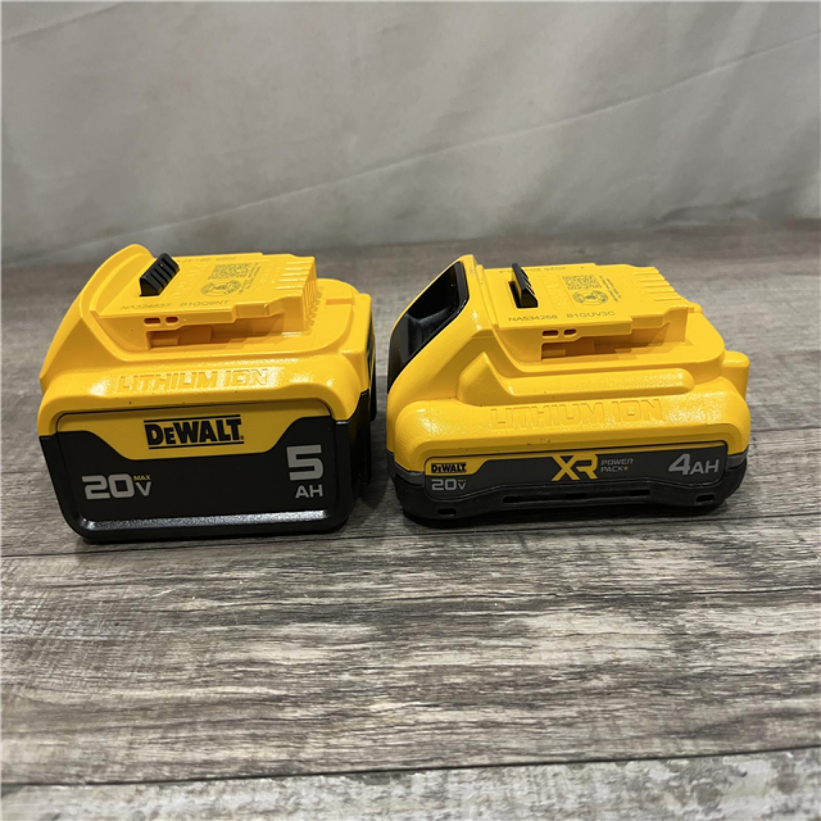 AS-IS DEWALT 20V MAX Lithium-Ion Starter Kit with 4.0 Ah and 5.0 Ah Batteries and Charger