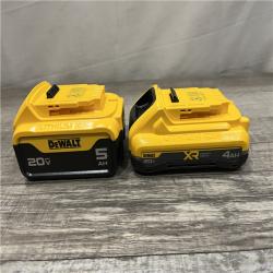 AS-IS DEWALT 20V MAX Lithium-Ion Starter Kit with 4.0 Ah and 5.0 Ah Batteries and Charger
