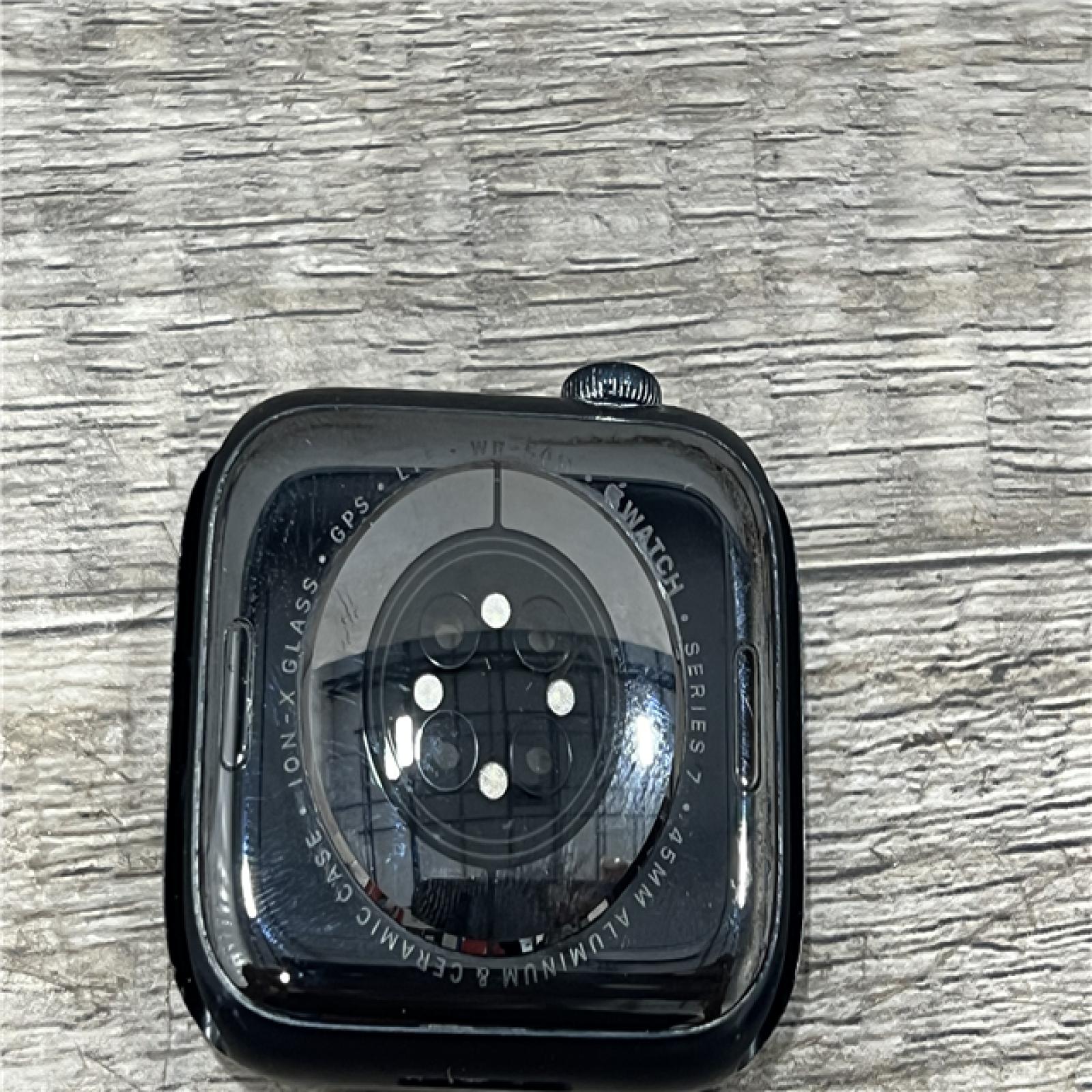 AS-IS Apple Watch Series 7 Aluminum 45 mm (GPS + Cellular) Midnight Black