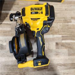 HOUSTON LOCATION - AS-IS DEWALT 20V MAX Lithium-Ion 15-Degree Electric Cordless Roofing Nailer Kit