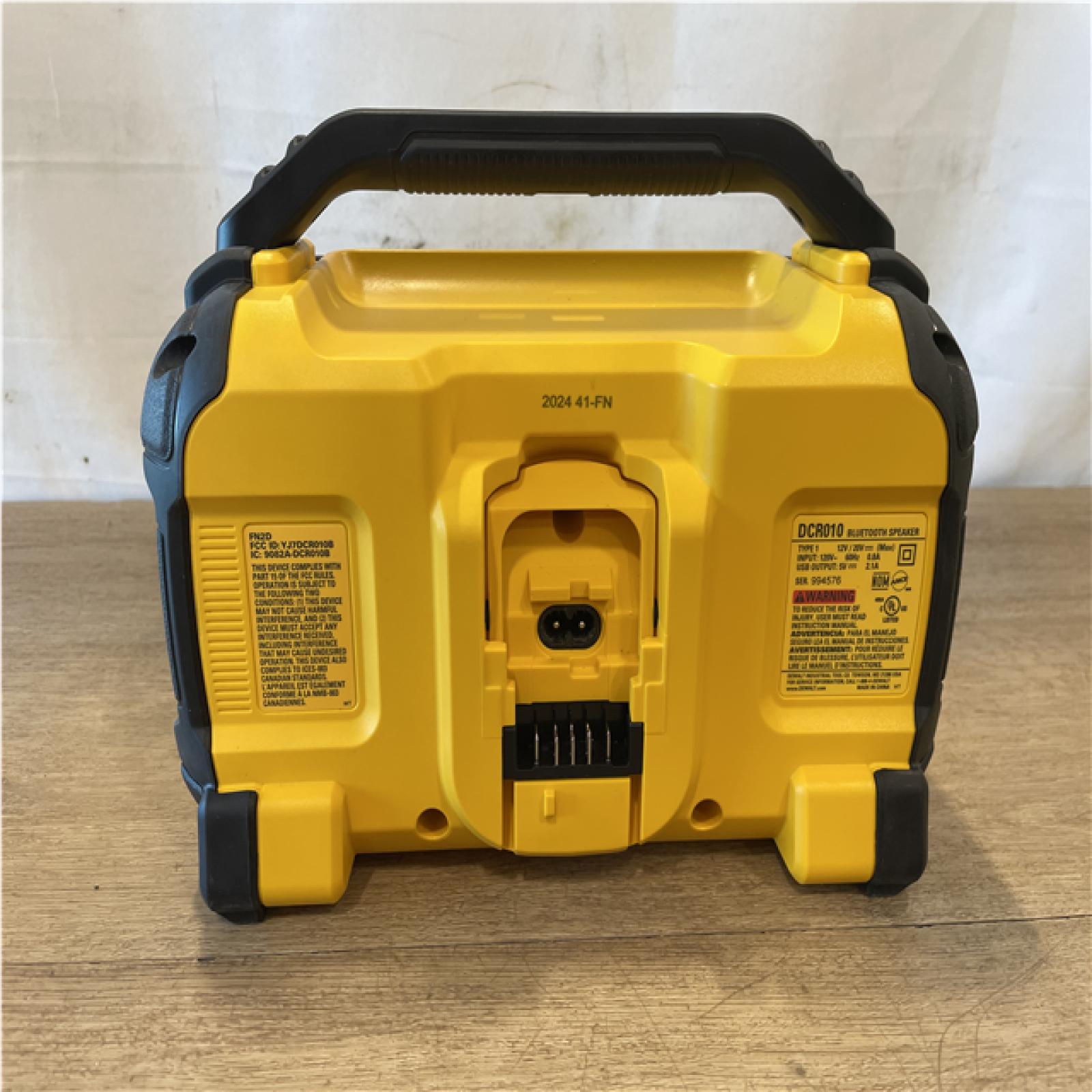 AS-IS DEWALT 20V MAX Cordless Bluetooth Speaker (Tool Only)