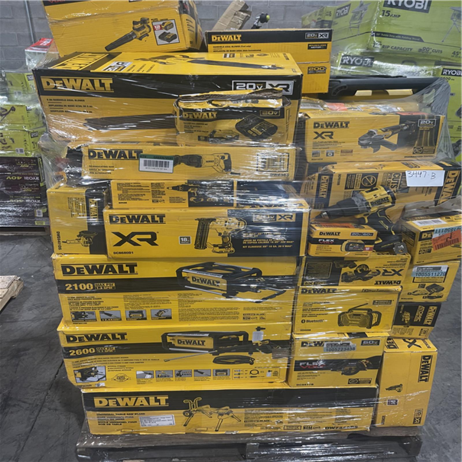 Pittston Location As-Is Power Tools Partial Truckload (13 Pallets) 3447-B