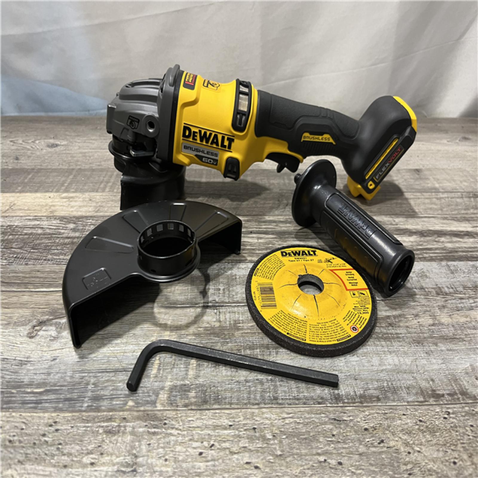 AS-IS DEWALT FLEXVOLT 60V MAX Cordless Brushless 4.5 in. to 6 in. Small Angle Grinder with Kickback Brake (Tool Only)