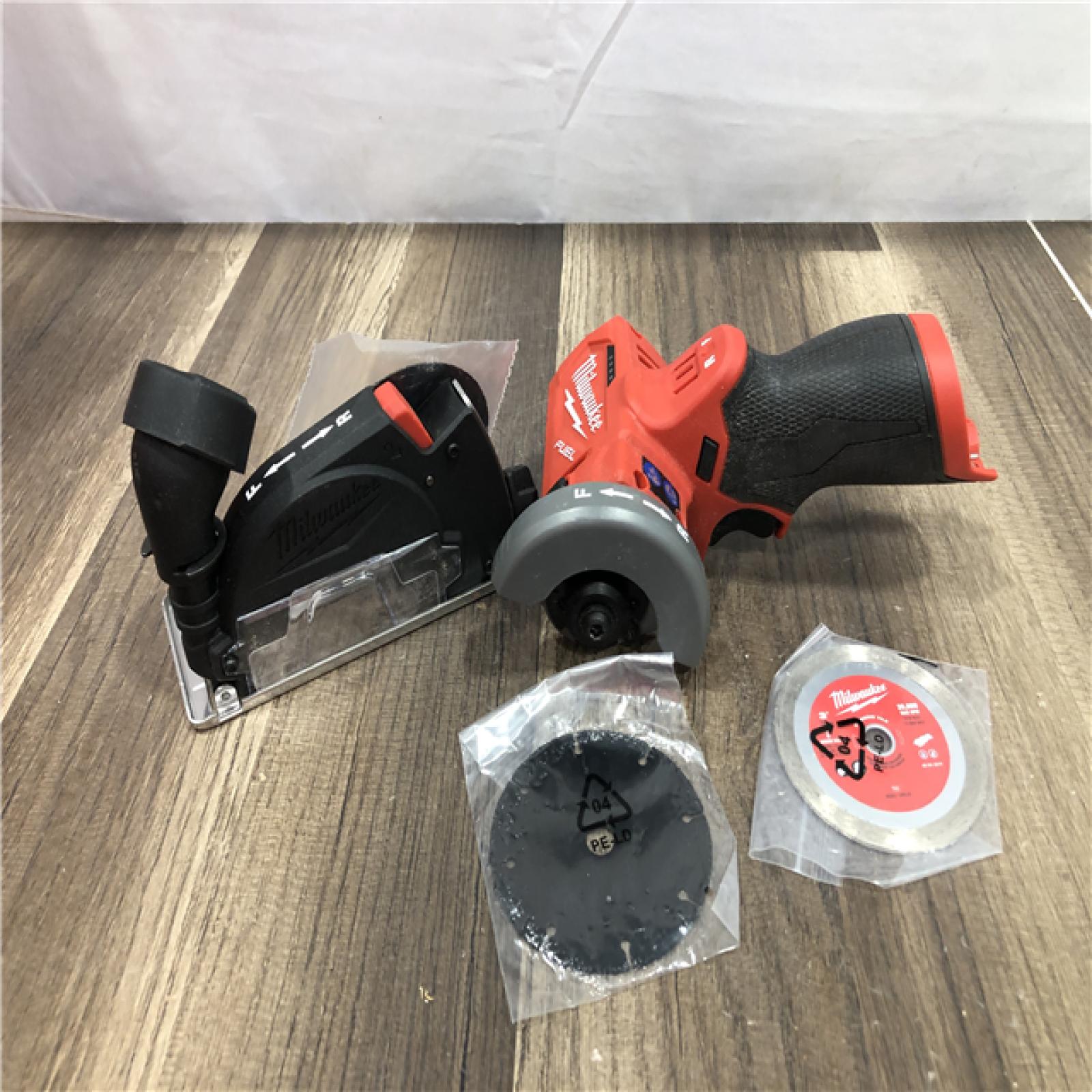 AS-IS Milwaukee FUEL 12V Lithium-Ion Brushless Cordless 3 in. Cut Off Saw (Tool-Only)