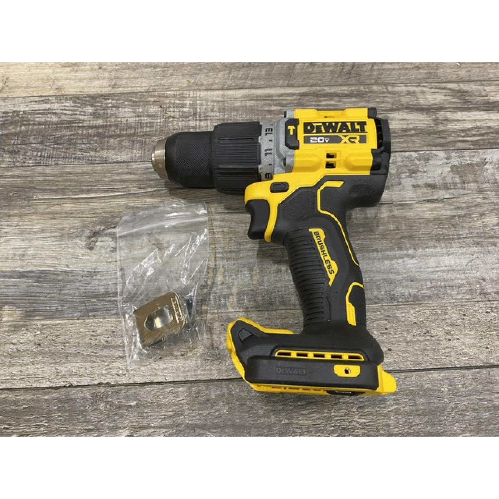 AS-IS DEWALT 20V XR Brushless Cordless 1/2 in. Hammer Drill (Tool-Only)
