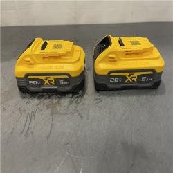AS-IS - DEWALT POWERSTACK 20V Lithium-Ion 5.0Ah Battery Pack (2 Pack)