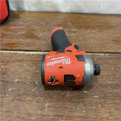AS-IS M12 FUEL SURGE 12V Lithium-Ion Brushless Cordless 1/4 in. Hex Impact Driver Compact Kit W/Two 2.0Ah Batteries, Bag