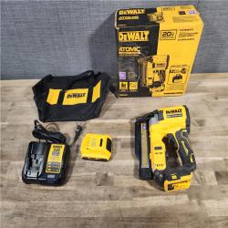 HOUSTON LOCATION - AS-IS DEWALT ATOMIC 20V MAX Lithium Ion Cordless 23 Gauge Pin Nailer Kit with 2.0Ah Battery and Charger
