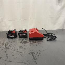 AS-IS- M18 18-Volt Lithium-Ion XC Starter Kit with Two 5.0Ah Batteries and Charger
