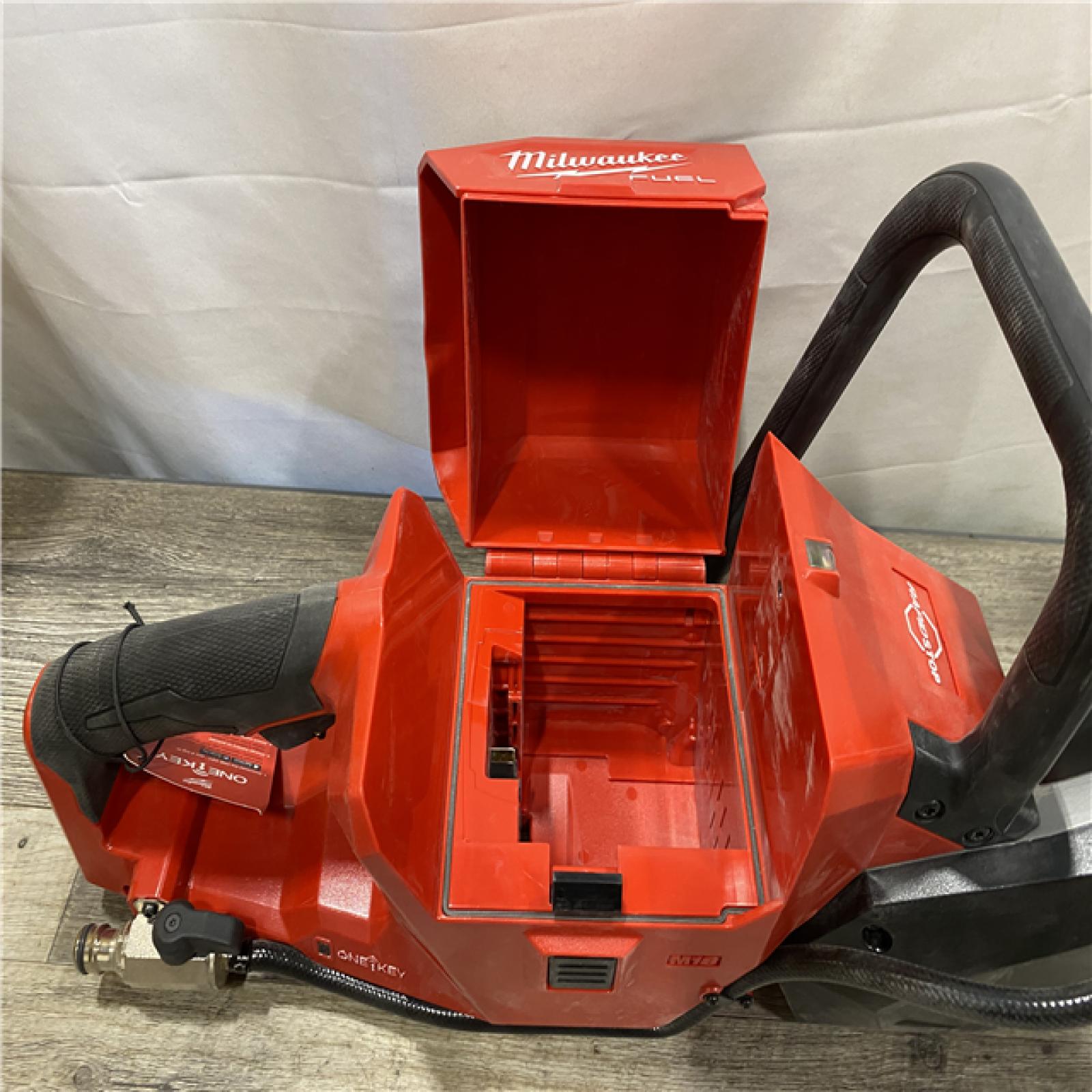 AS-IS Milwaukee FUEL ONE-KEY 18V Lithium-Ion Brushless Cordless 9 in. Cut Off Saw (Tool-Only)