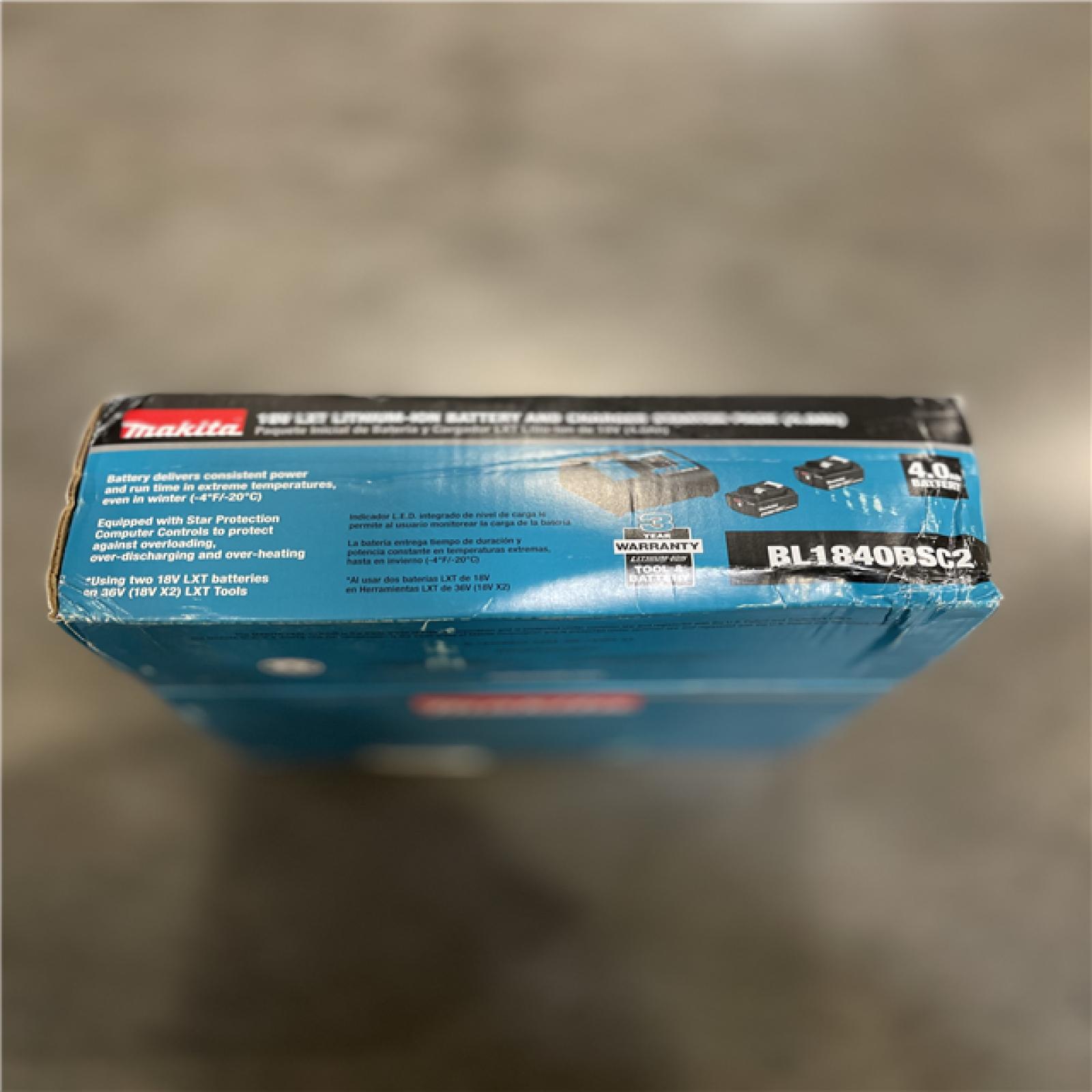 NEW! - Makita 18-Volt LXT Lithium-Ion Battery and Charger Starter Pack (4.0Ah)